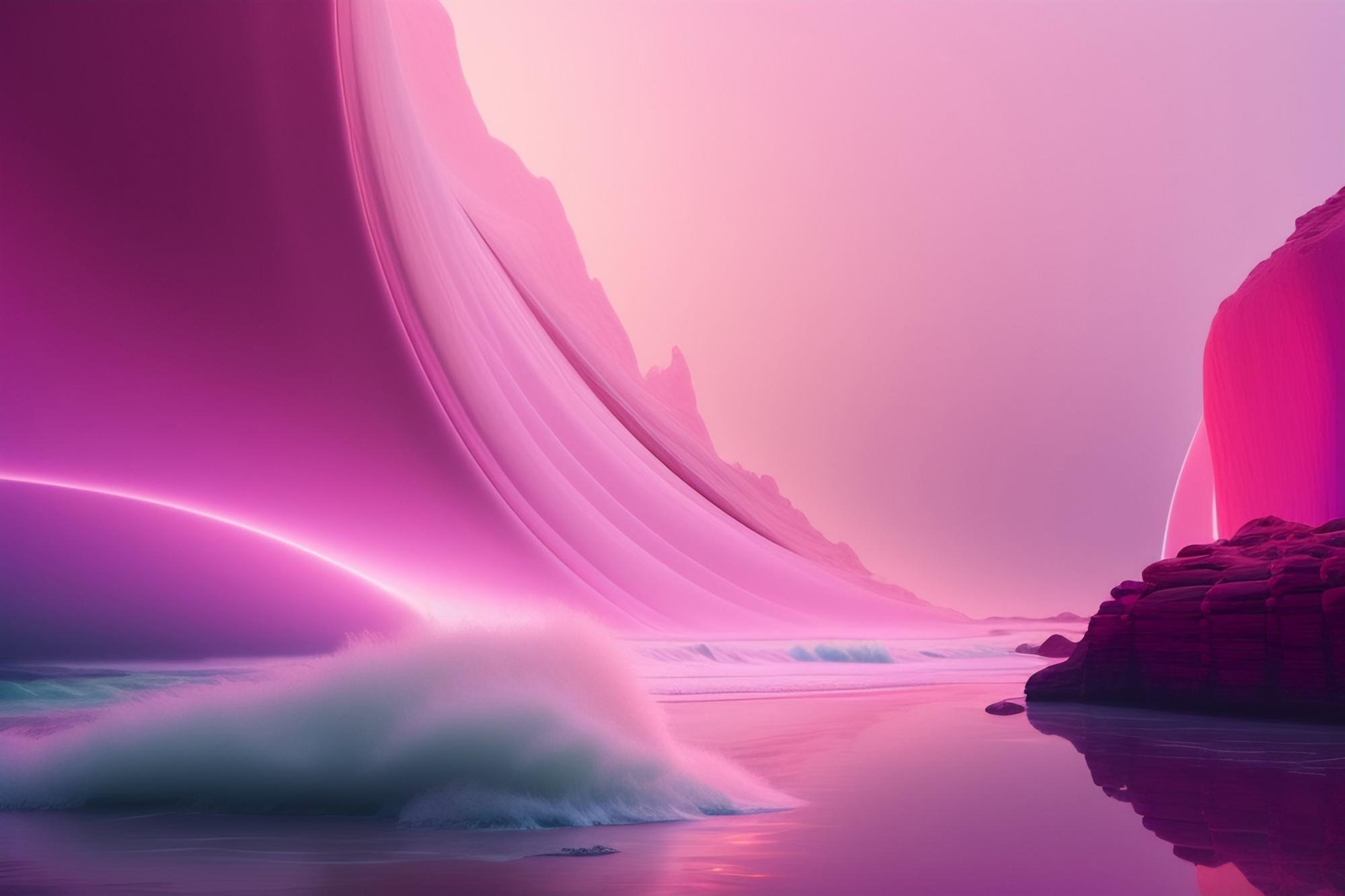 pink-purple-background-with-wave-water
